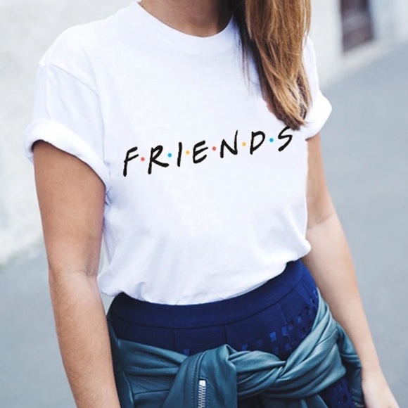 White Graphic print Friends T-shirt - Picture 2 of 4